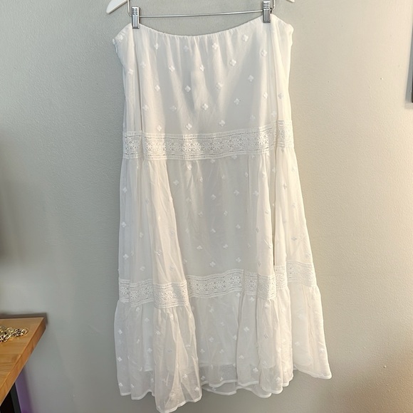 NEW Lauren Ralph Lauren Embroidered Midi Skirt Size 16W - Picture 2 of 6